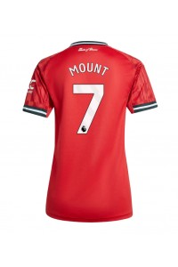 Manchester United Mason Mount #7 Voetbaltruitje Thuis tenue Dames 2025-26 Korte Mouw